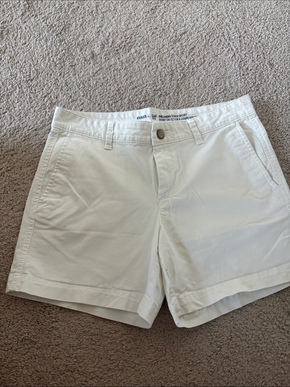 GAP Women's White  Girlfriend Shorts